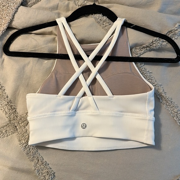 Lululemon White Racerback Bra Intimates - Picture 2 of 3
